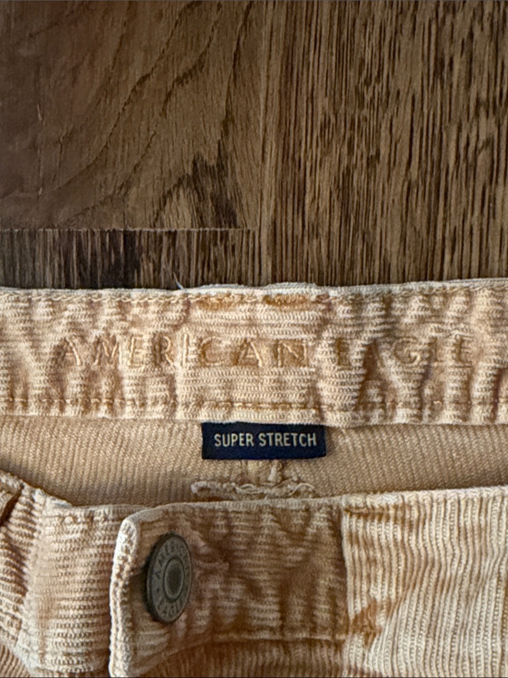 American Eagle Outfitters mustard wash corduroy shorts 12 - Picture 5 of 10
